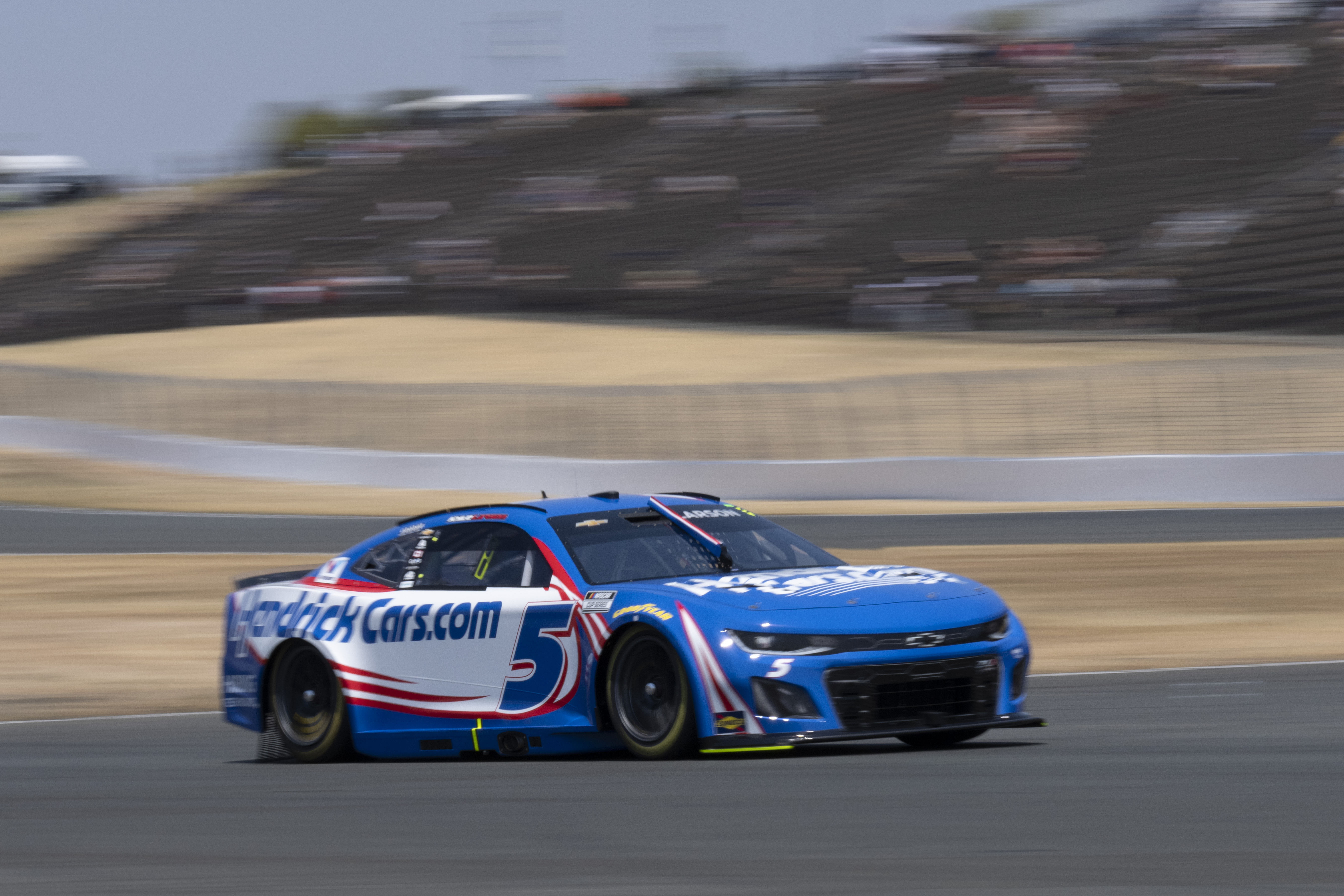 Kyle Larson driving the #5 Chevrolet Camaro at Sonoma Raceway - Source: Imagn
